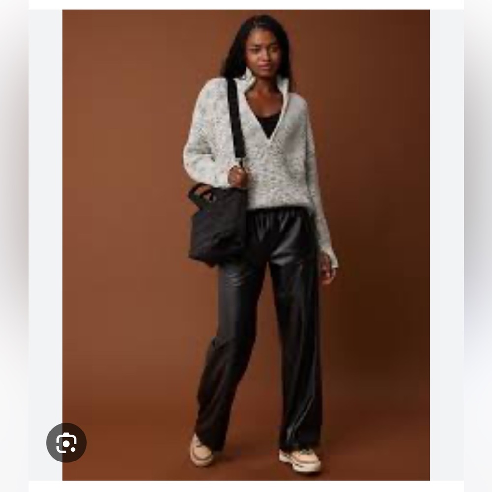 Aerie Black Wide Leg Pants